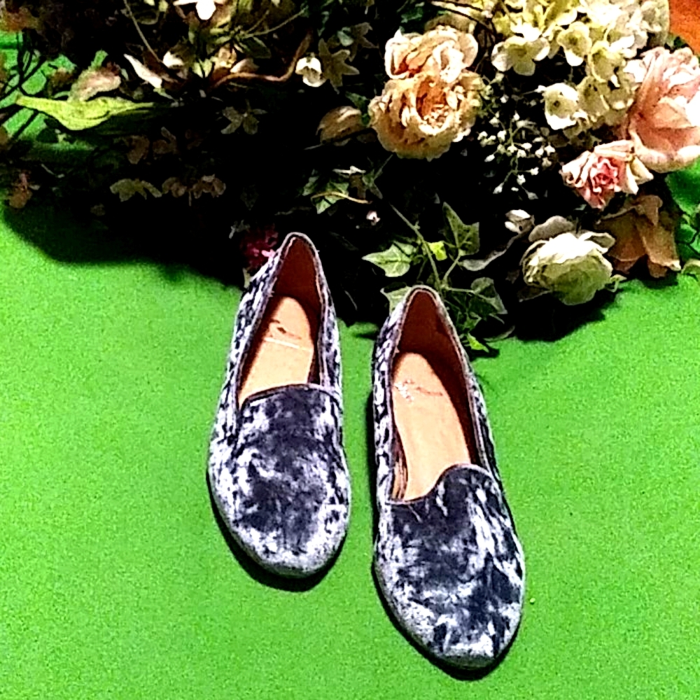 Report blue crush velvet shoes (446)